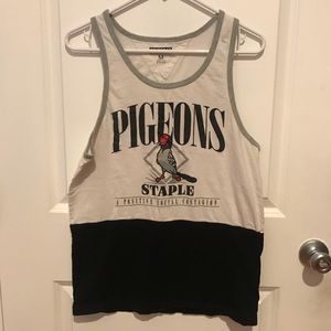 Pigeons staple mens tank top